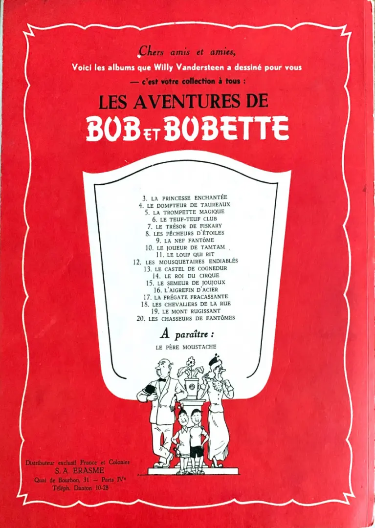 Verso de l'album Bob et Bobette Tome 10 Le joueur de tamtam