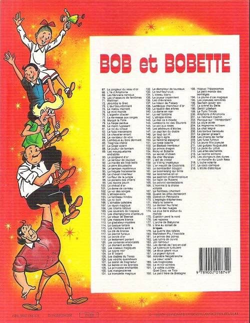 Verso de l'album Bob et Bobette Tome 204 La mignonne millirem