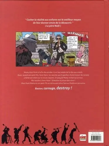 Verso de l'album Punk Mamy Aux armes les doyens !