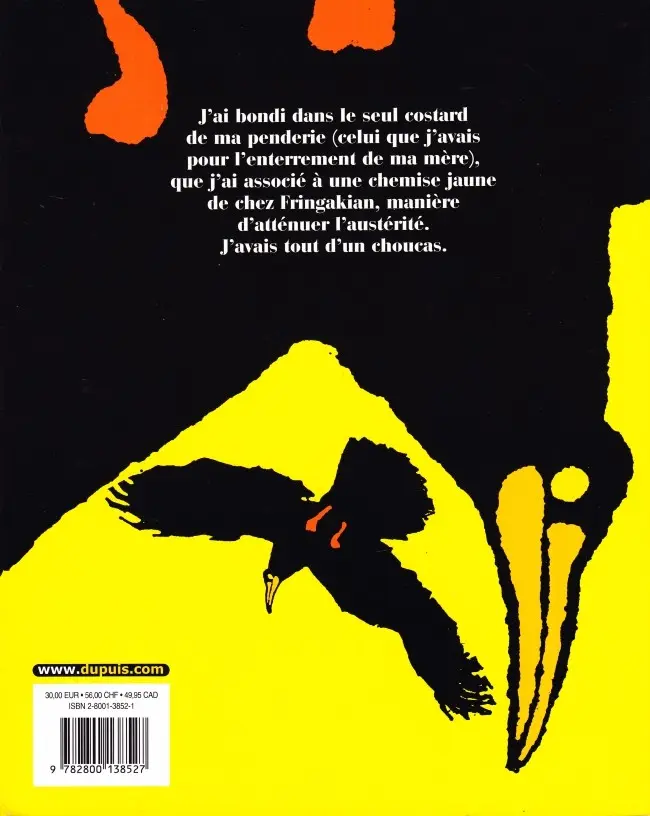 Verso de l'album Le Choucas L'Intégrale