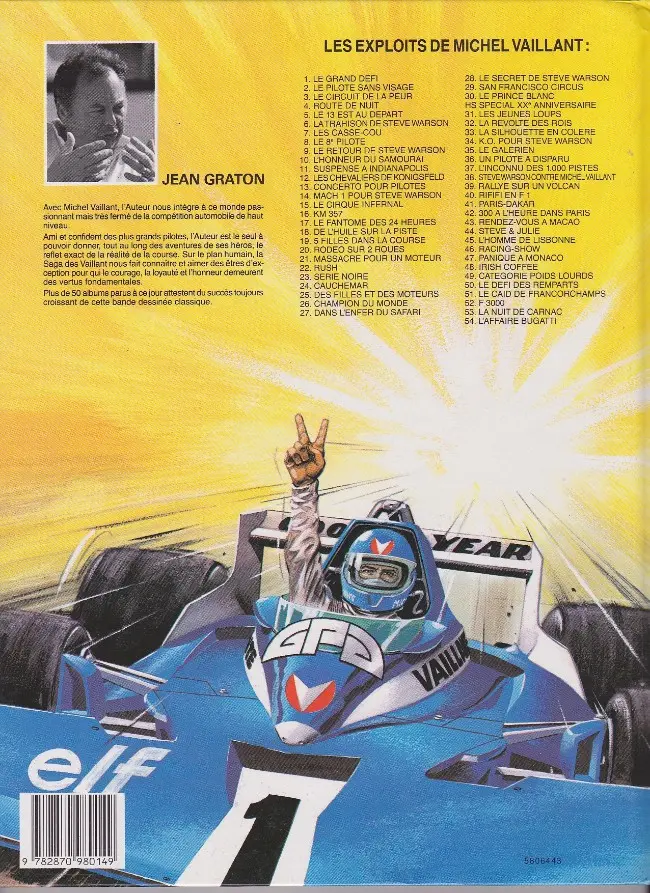 Verso de l'album Michel Vaillant Tome 41 Paris-Dakar !
