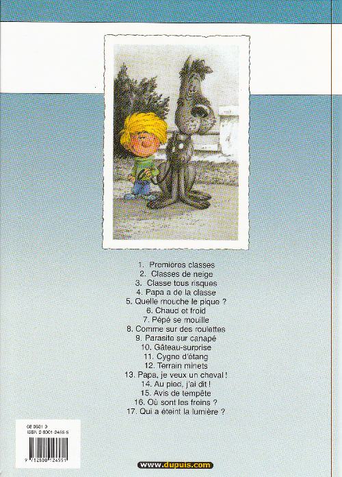 Verso de l'album Cédric Tome 11 Cygne d'étang