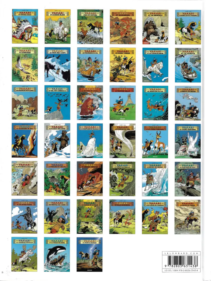 Verso de l'album Yakari Tome 5 Yakari et le grizzly