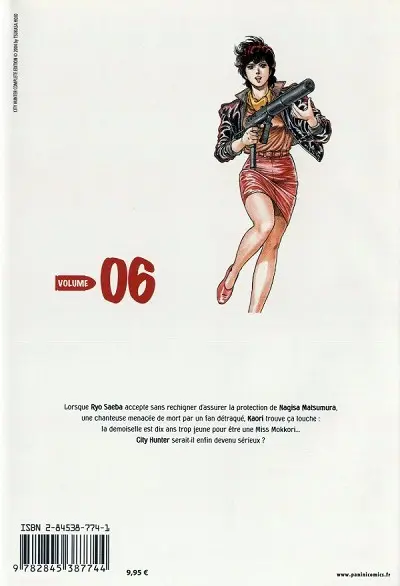 Verso de l'album City Hunter Volume 06