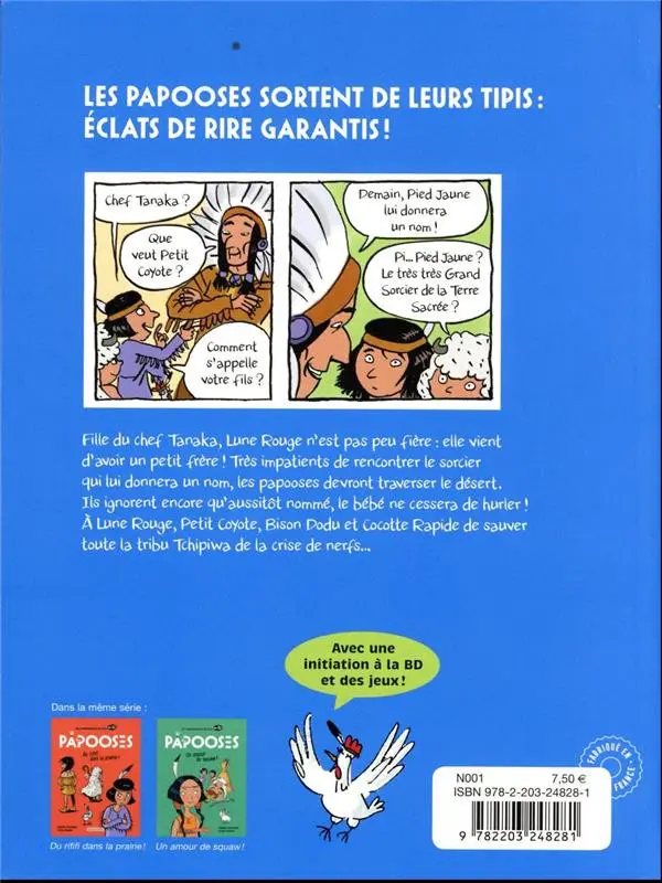 Verso de l'album Les papooses Tome 1 Un très très grand sorcier !