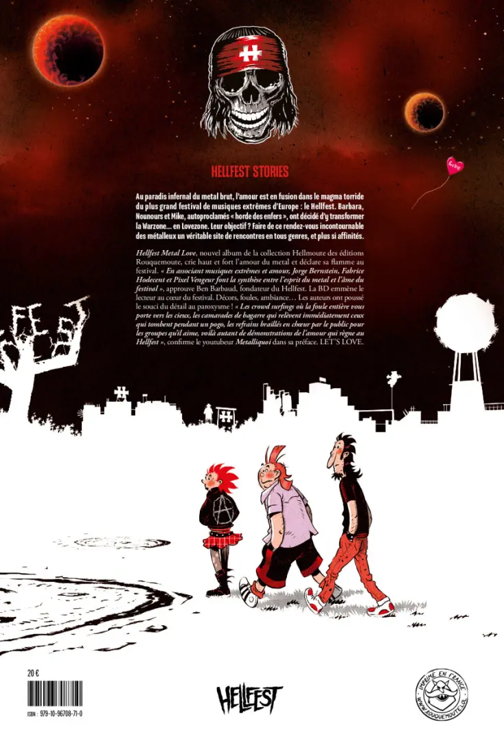 Verso de l'album Hellfest Metal Love