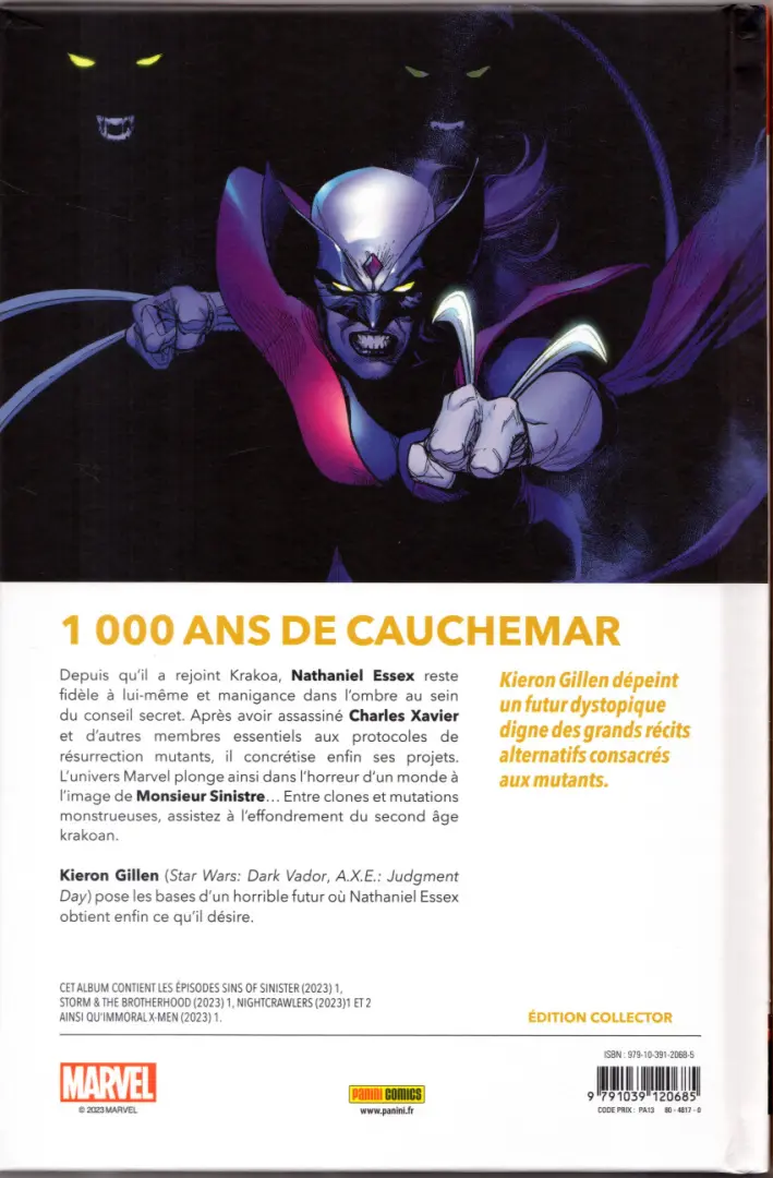 Verso de l'album Sins of Sinister Volume 1/2