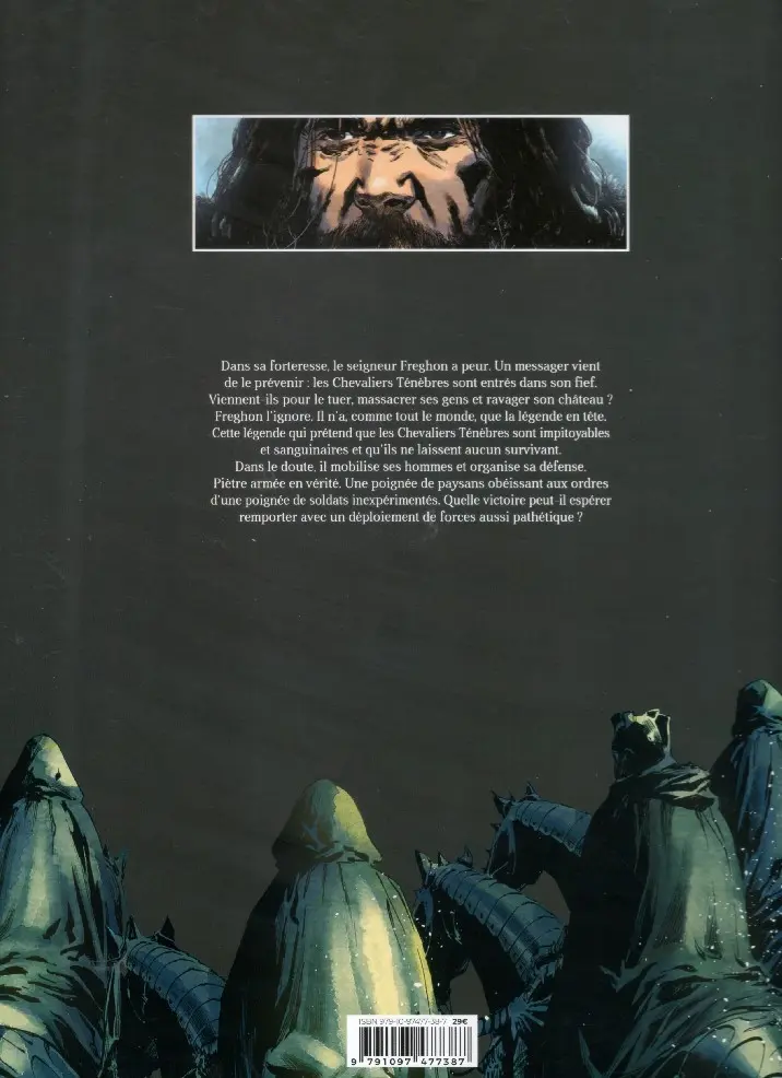 Verso de l'album Les Chevaliers Ténèbres Premier Chant Les Sigils du Chaos