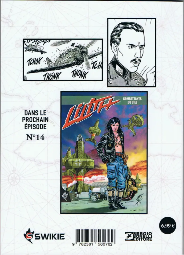 Verso de l'album Lilith N° 13 Les conquistadors