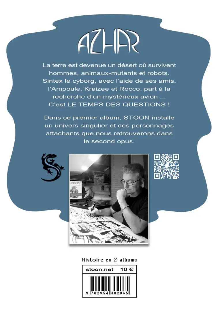 Verso de l'album Azhar 1/2 Le temps des questions