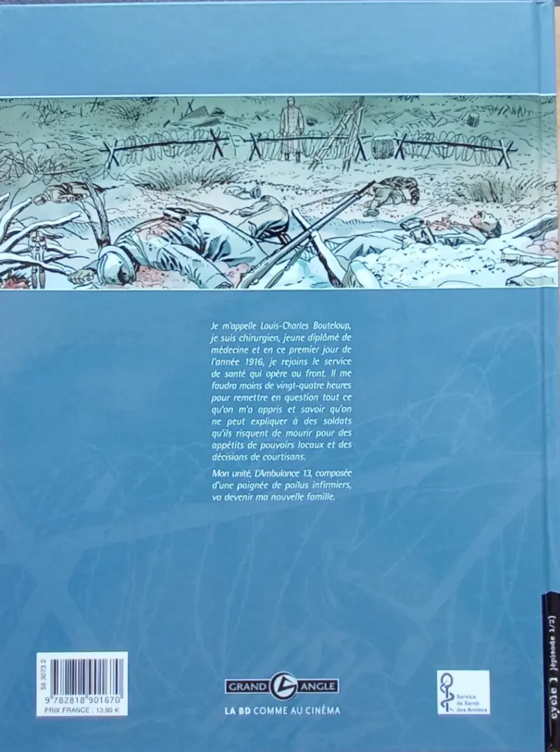 Verso de l'album L'Ambulance 13 Tome 1 Croix de sang