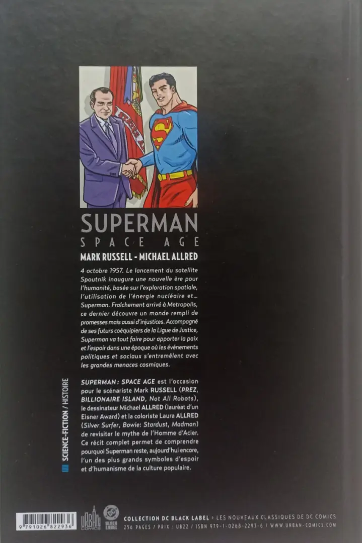 Verso de l'album Superman Space Age