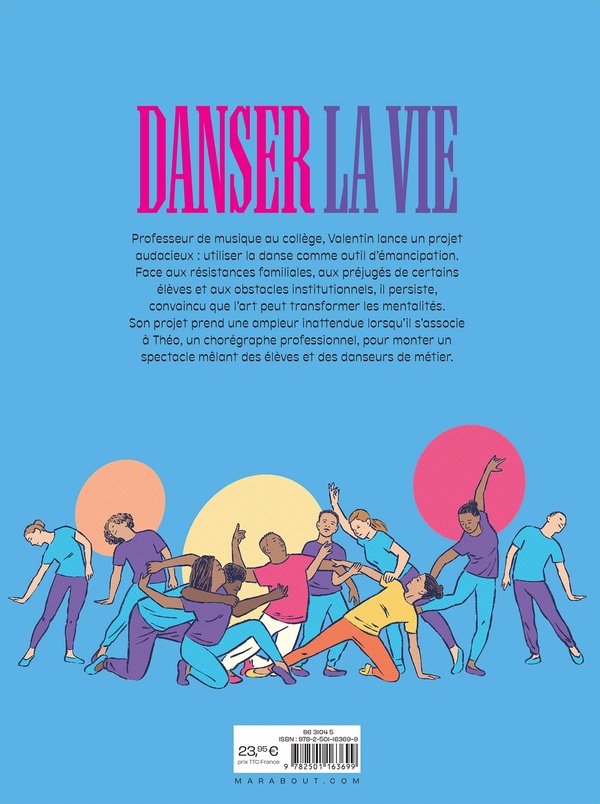 Verso de l'album Danser la vie