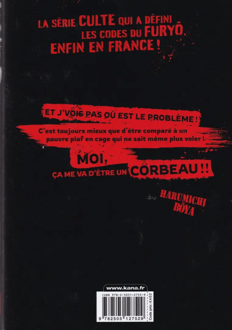 Verso de l'album Crows 1
