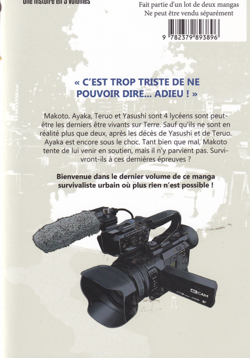 Verso de l'album Tokyo Survivors 5