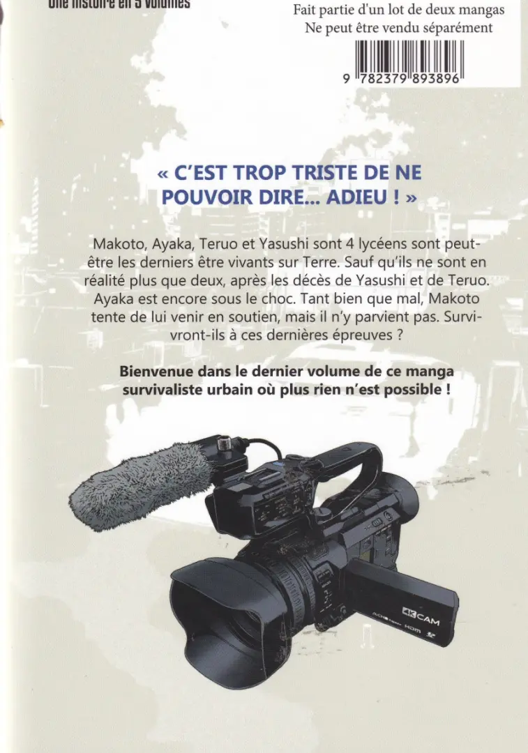 Verso de l'album Tokyo Survivors 5