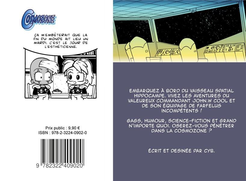 Verso de l'album Cosmozone Au-delà de l'enfer