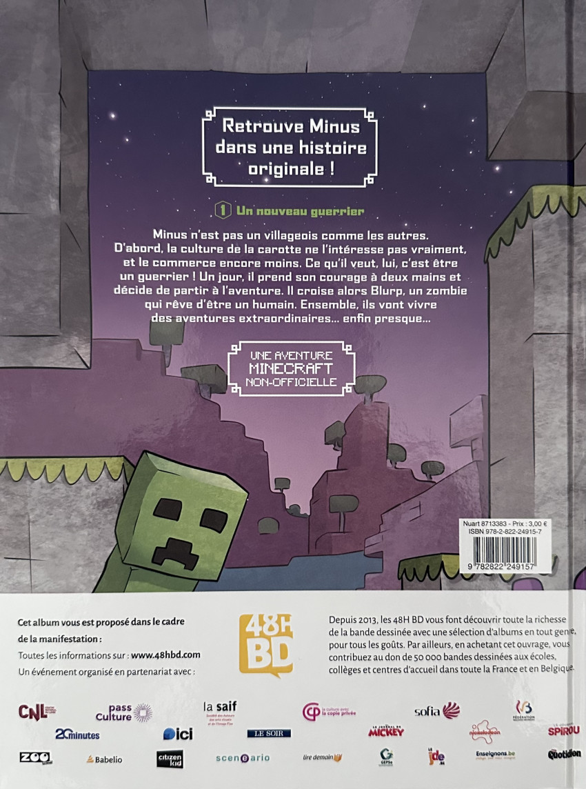 Verso de l'album Journal d'un noob - guerrier 1 Un nouveau guerrier