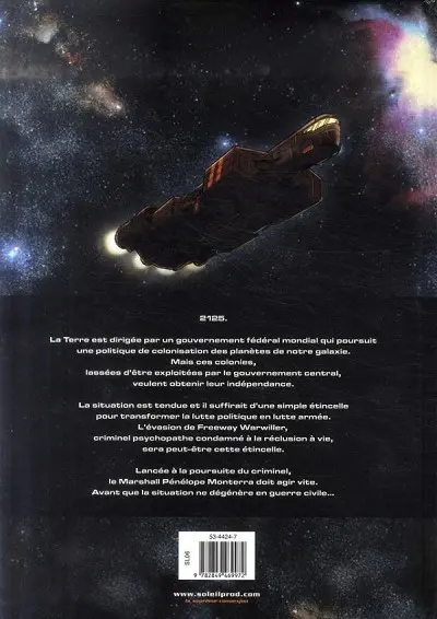 Verso de l'album Fédération Tome 2 Le feu aux étoiles
