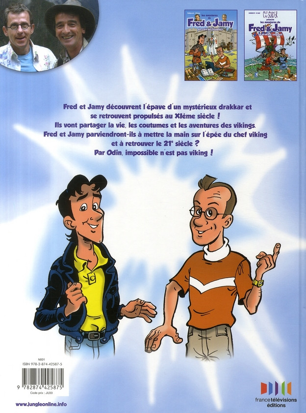 Verso de l'album Les aventures de Fred & Jamy Tome 2 Le drakkar englouti
