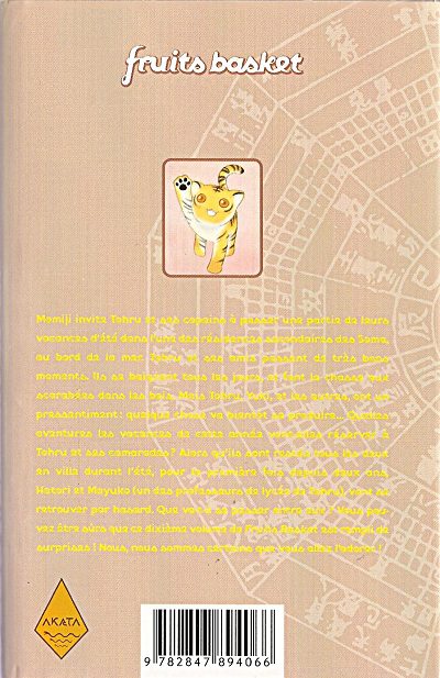 Verso de l'album Fruits basket 10