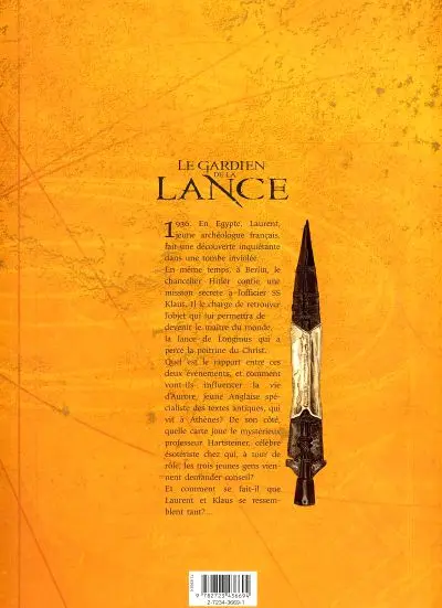 Verso de l'album Le Gardien de la Lance Tome 1 Les Frères