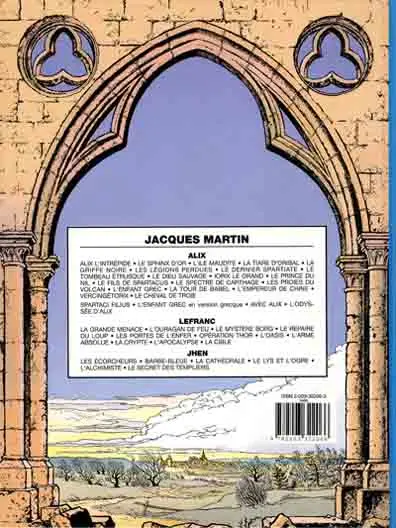 Verso de l'album Jhen Tome 8 Le secret des templiers