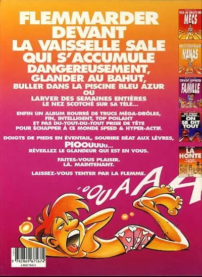Verso de l'album Jim et ses copains Tome 6 La flemme