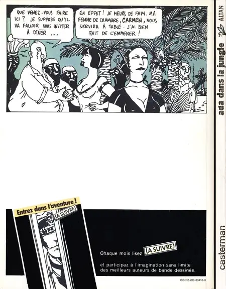 Verso de l'album Ada Tome 1 Ada dans la jungle