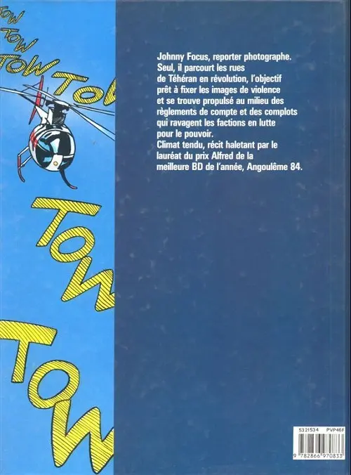 Verso de l'album Johnny Focus Tome 3 Destination Téhéran