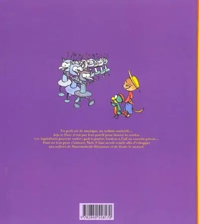Verso de l'album Jojo et Paco Tome 10 Jojo et Paco jouent la samba