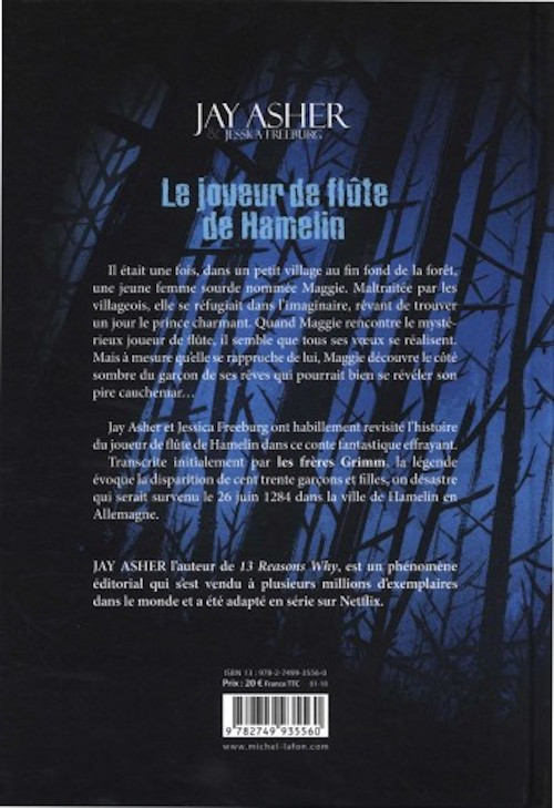 Verso de l'album Le Joueur de flûte de Hamelin