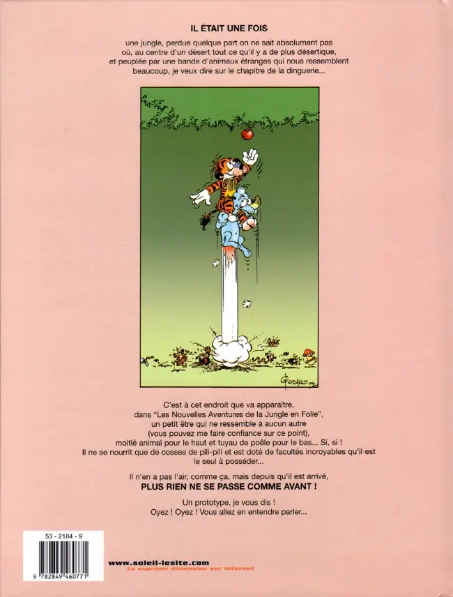 Verso de l'album Les nouvelles aventures de la Jungle en folie Tome 1 Il était une fois le Tuyéti