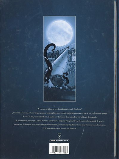 Verso de l'album Lune d'ombre Tome 1 La Pirate andalouse