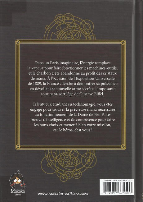 Verso de l'album Les Magiciens du fer Tome 1