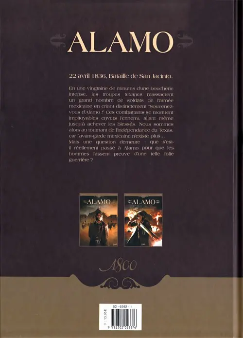 Verso de l'album Alamo Tome 2 Une aube rouge