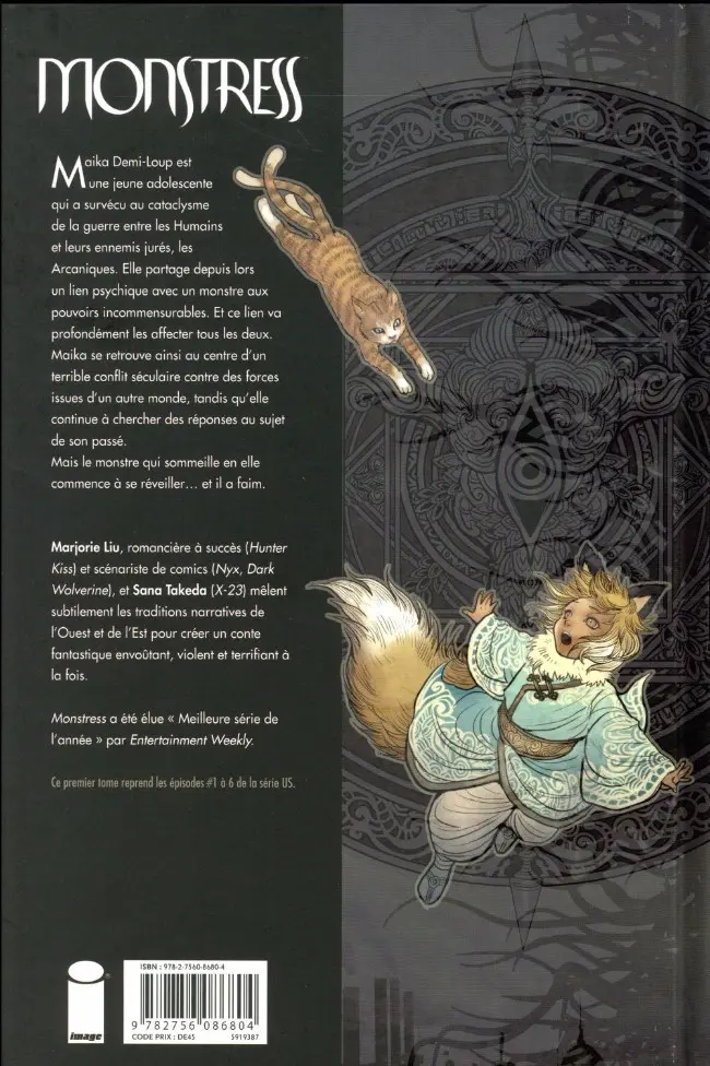 Verso de l'album Monstress 1 L'Éveil