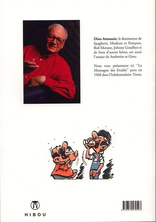 Verso de l'album Ambroise & Gino Tome 4 La montagne des evadés