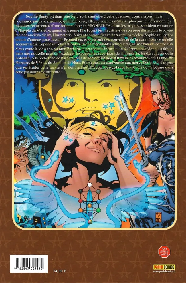 Verso de l'album Promethea 4