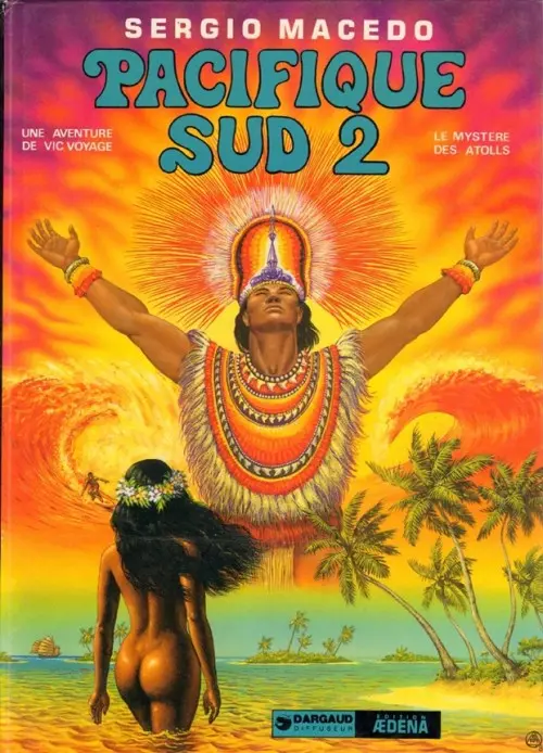 Couverture de l'album Une aventure de Vic Voyage Tome 4 Pacifique Sud 2 - Le mystère des Atolls