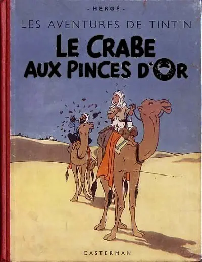 Couverture de l'album Tintin Tome 9 Le crabe aux pinces d'or