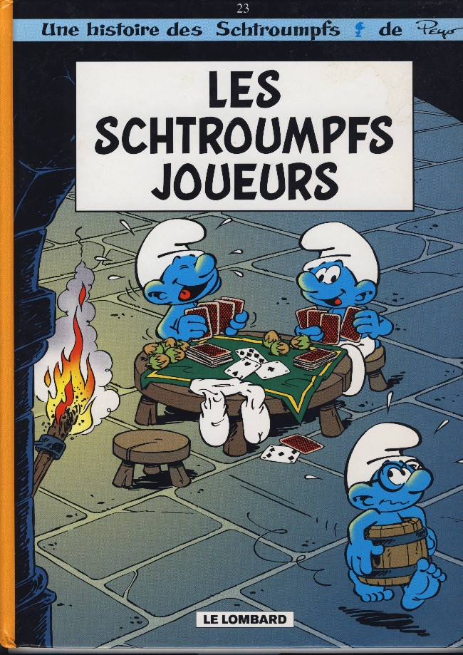 Couverture de l'album Les Schtroumpfs Tome 23 Les schtroumpfs joueurs