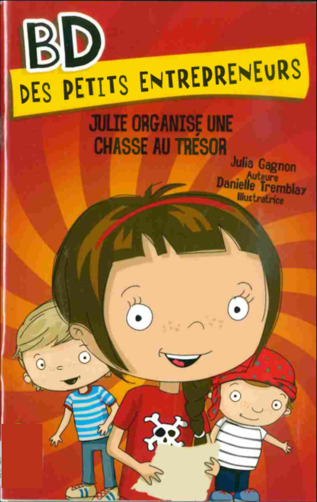 Couverture de l'album BD des petits entrepreneurs 5 Julie organise une chasse au trésor