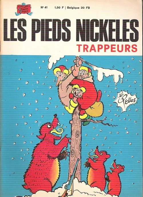 Couverture de l'album Les Pieds Nickelés Tome 41 Les pieds nickelés trappeurs