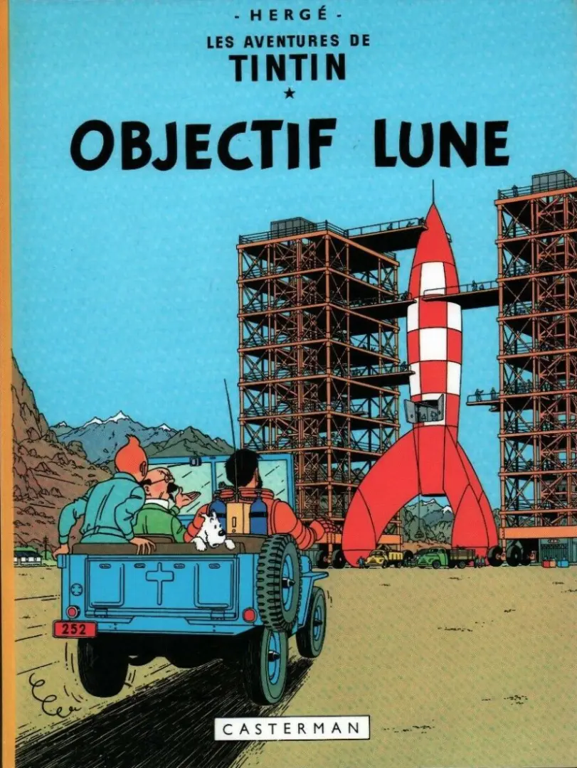 Couverture de l'album Tintin Tome 16 Objectif Lune