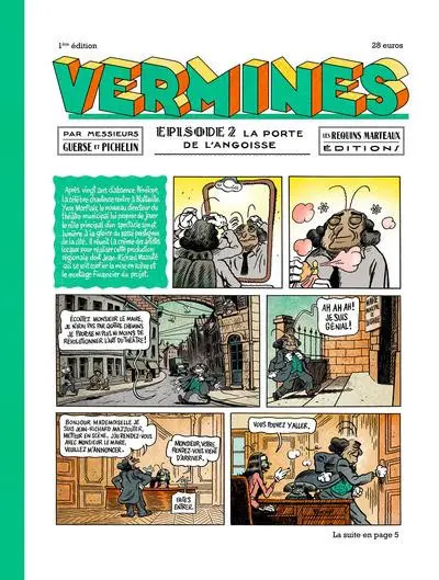 Couverture de l'album Vermines Épisode 2 La porte de l'angoisse