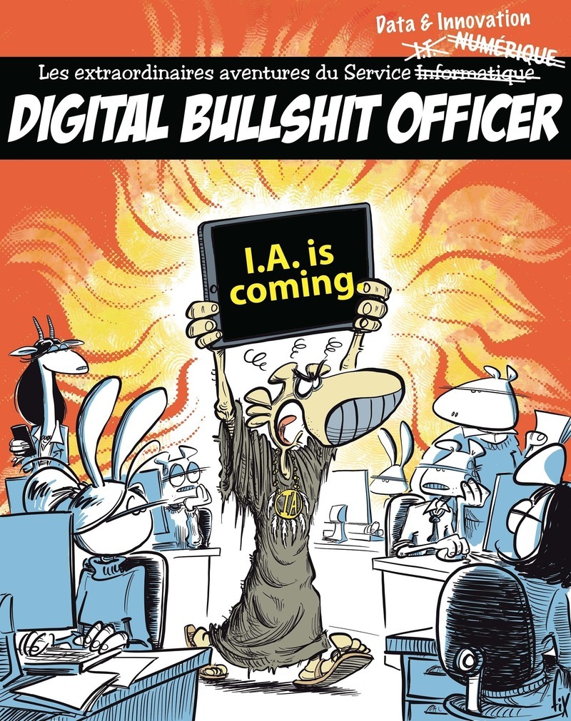 Couverture de l'album Chief Bullshit Officer - Les extraordinaires aventures de la vie de bureau Digital Bullshit Officer - I.A. is coming
