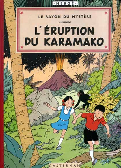 Couverture de l'album Les Aventures de Jo, Zette et Jocko Tome 4 Le Rayon du Mystère - 2e épisode - L'éruption du Karamako