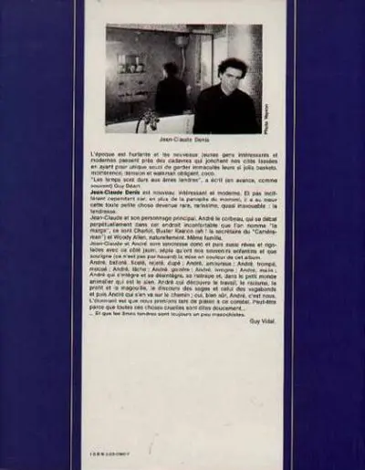 Verso de l'album André le corbeau Tome 2 La saison des chaleurs