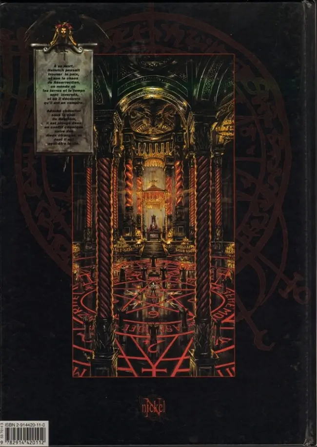 Verso de l'album Requiem Chevalier Vampire Tome 6 Hellfire club
